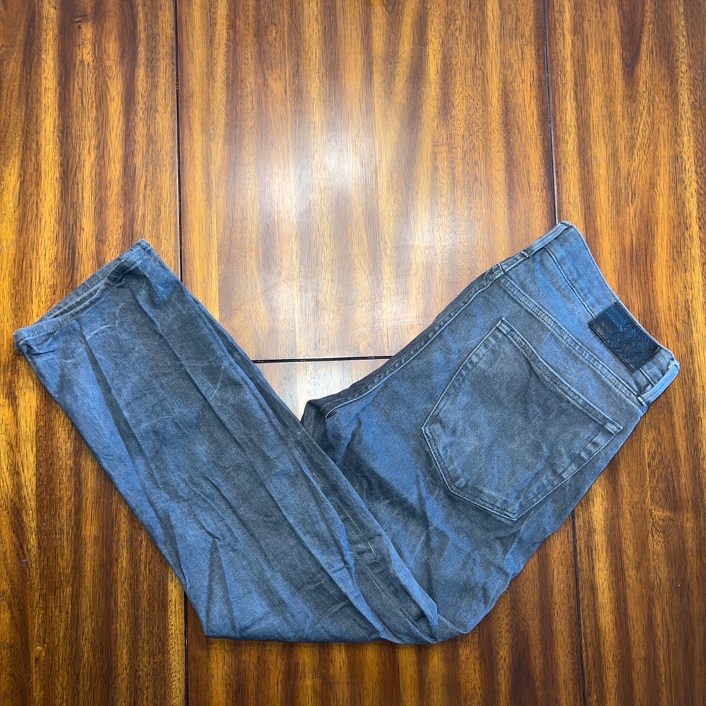 Polo Ralph Lauren Black Label Prospect Straight Gray Mens Denim Jeans 36x30